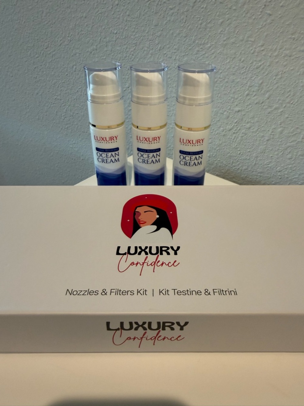 Luxury Confidence Cream & Nozzles Set